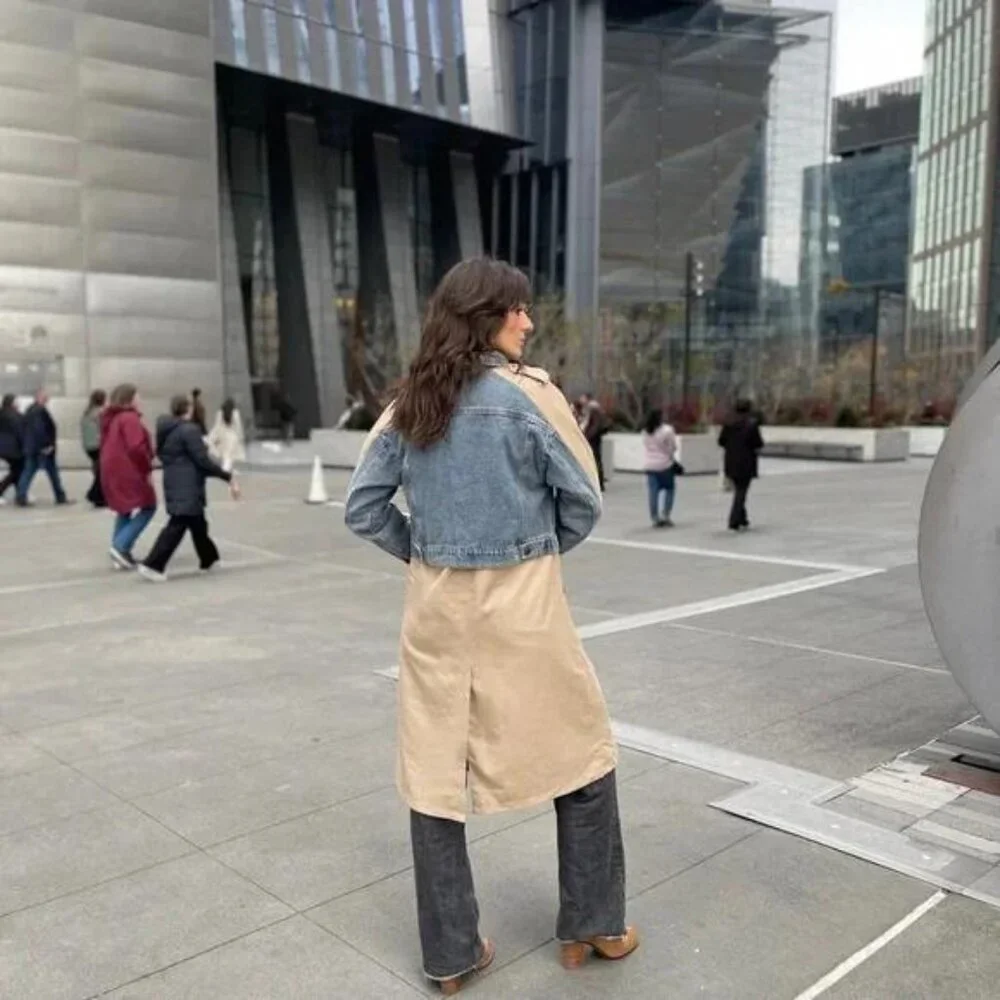 Galita Hybrid Denim Trench Coat - Picture 4 of 16